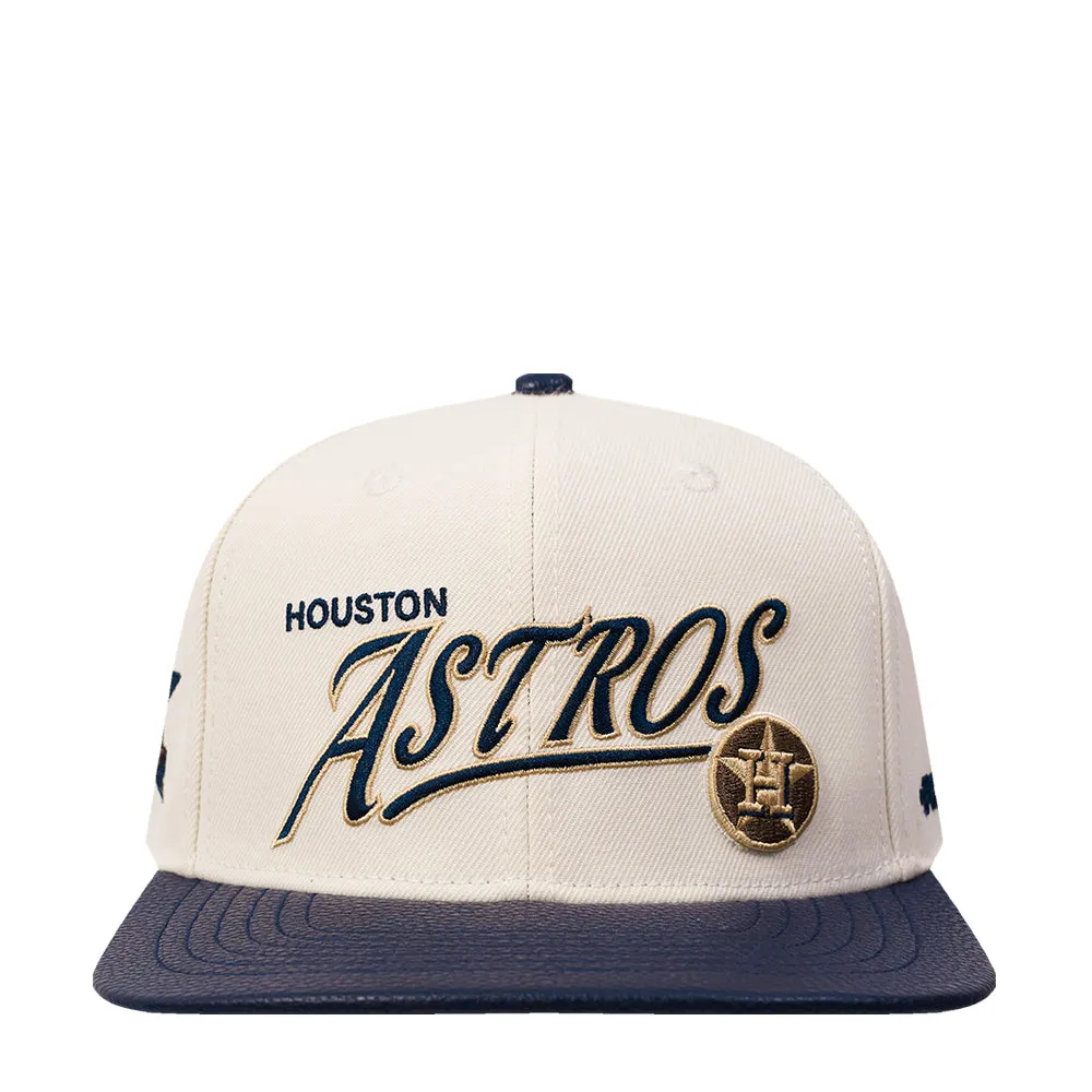 Astros Topper 2-Tone Wordmark Strapback