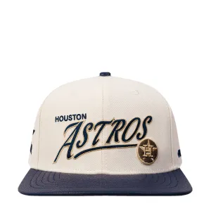 Astros Topper 2-Tone Wordmark Strapback