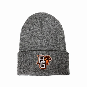 BGSU Logofit Marled Charcoal Knit Cuff Hat