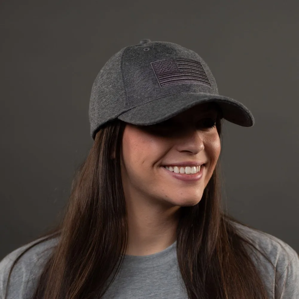 Blackout Flag Stretch Fit Hat - Gray