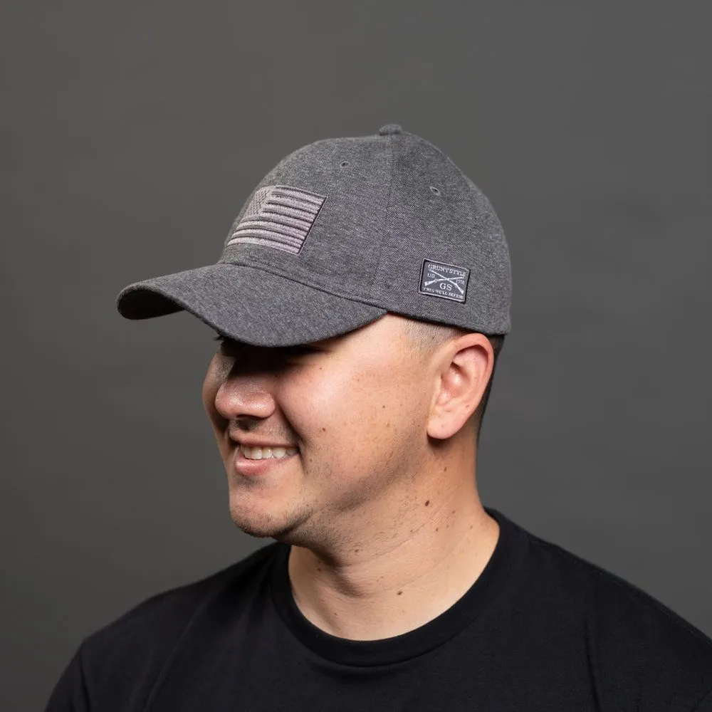 Blackout Flag Stretch Fit Hat - Gray