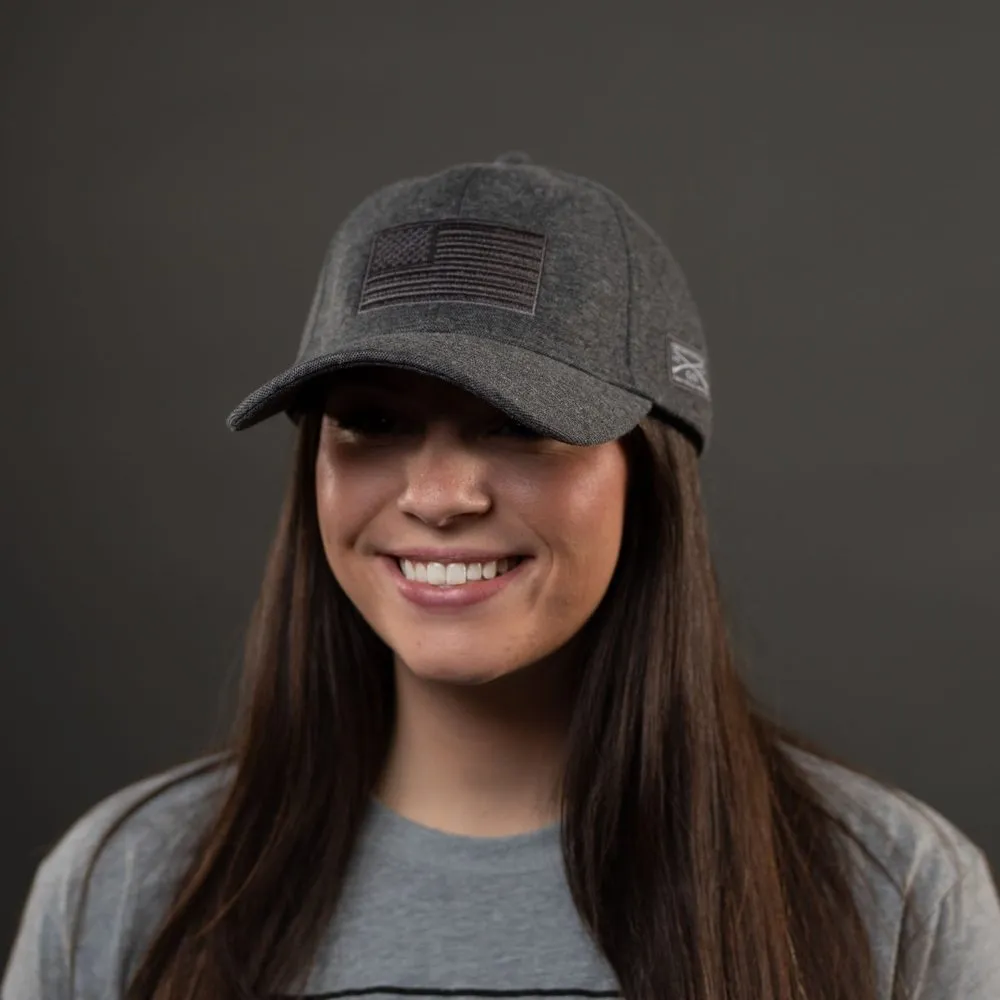 Blackout Flag Stretch Fit Hat - Gray