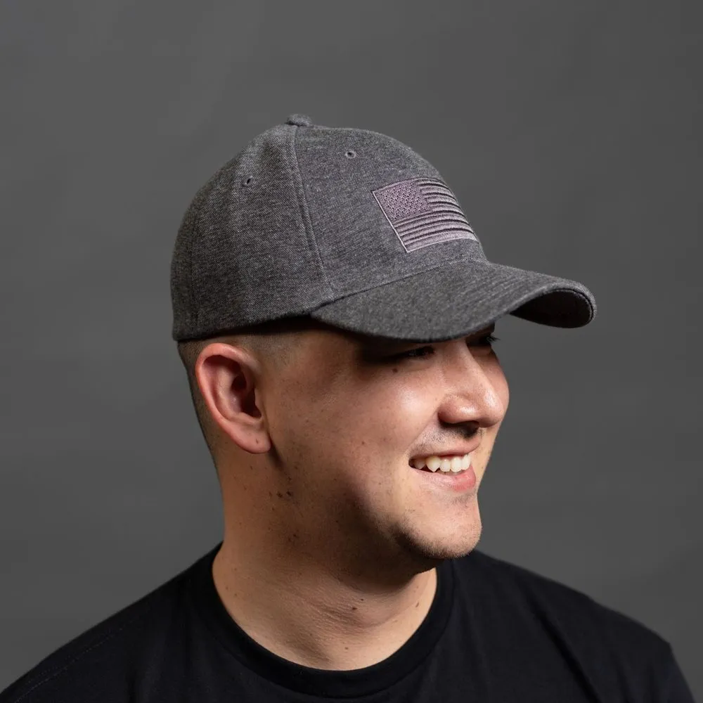 Blackout Flag Stretch Fit Hat - Gray