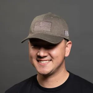 Blackout Flag Stretch Fit Hat - Military Green