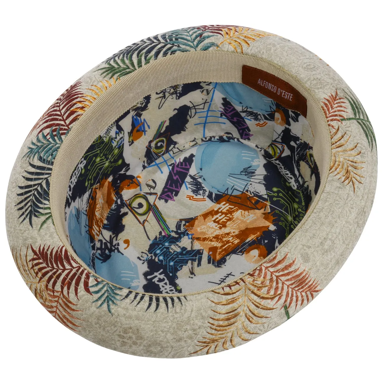 Denvio Pork Pie Linen Hat by Alfonso D'Este