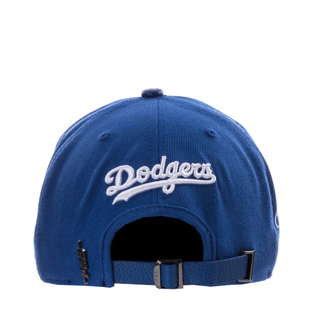 Dodgers Sugar Skull Wool Blend Pinch Front Strapback