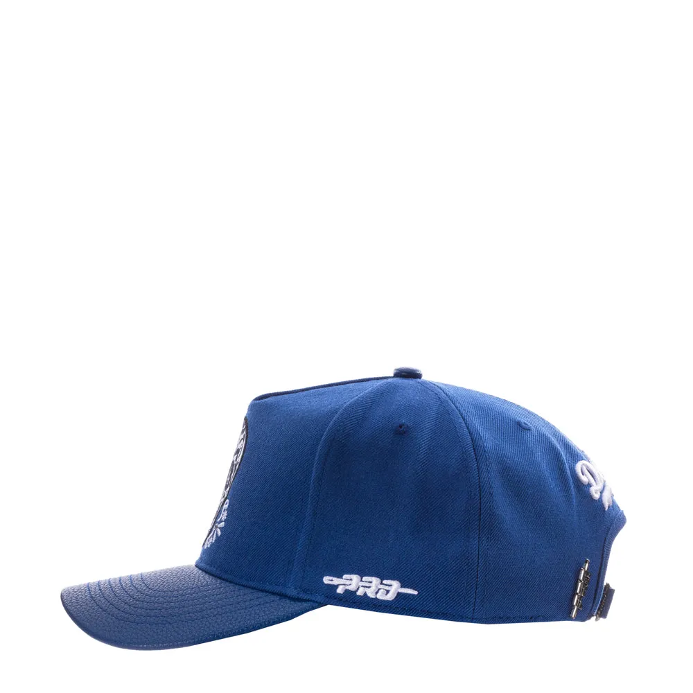 Dodgers Sugar Skull Wool Blend Pinch Front Strapback