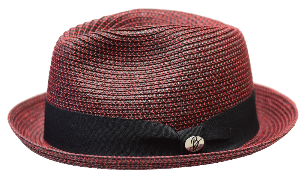 Dominic Crushable Narrow Brim Braid Straw Hat by Bently x Bruno Capelo Hats