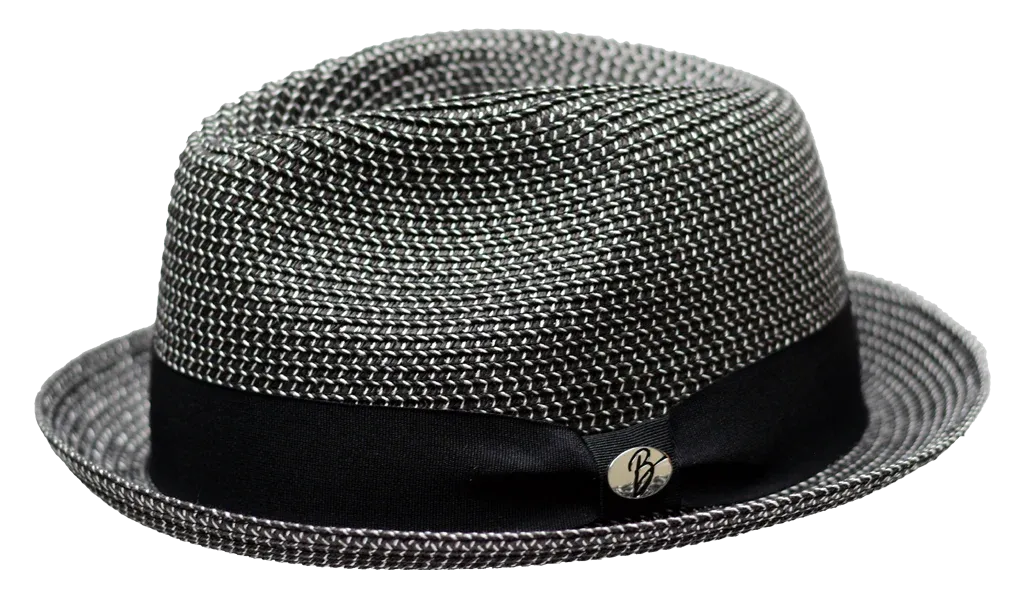 Dominic Crushable Narrow Brim Braid Straw Hat by Bently x Bruno Capelo Hats