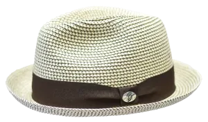 Dominic Crushable Narrow Brim Braid Straw Hat by Bently x Bruno Capelo Hats