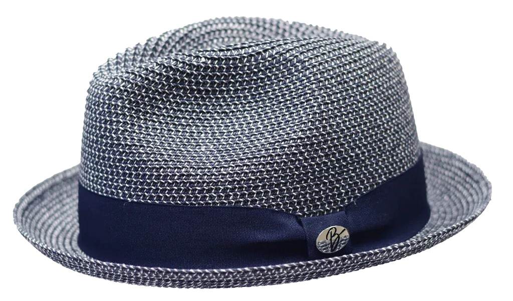 Dominic Crushable Narrow Brim Braid Straw Hat by Bently x Bruno Capelo Hats