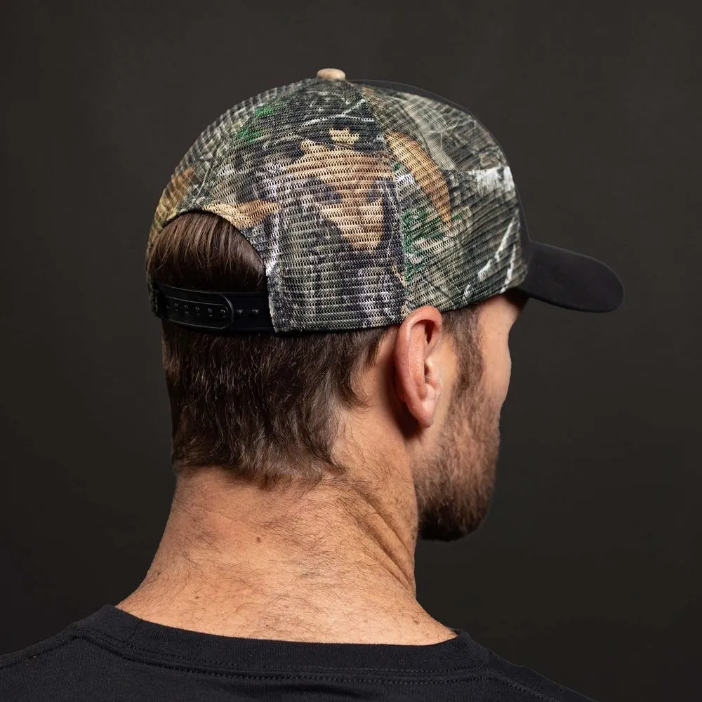 Embroidered American Flag Realtree Edge® Camo Mesh Hat