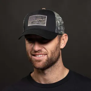 Embroidered American Flag Realtree Edge® Camo Mesh Hat