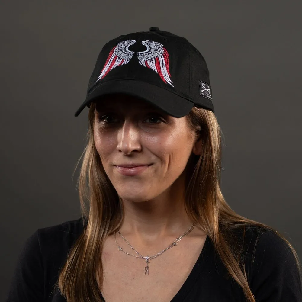Freedom Angel Dad Hat - Black