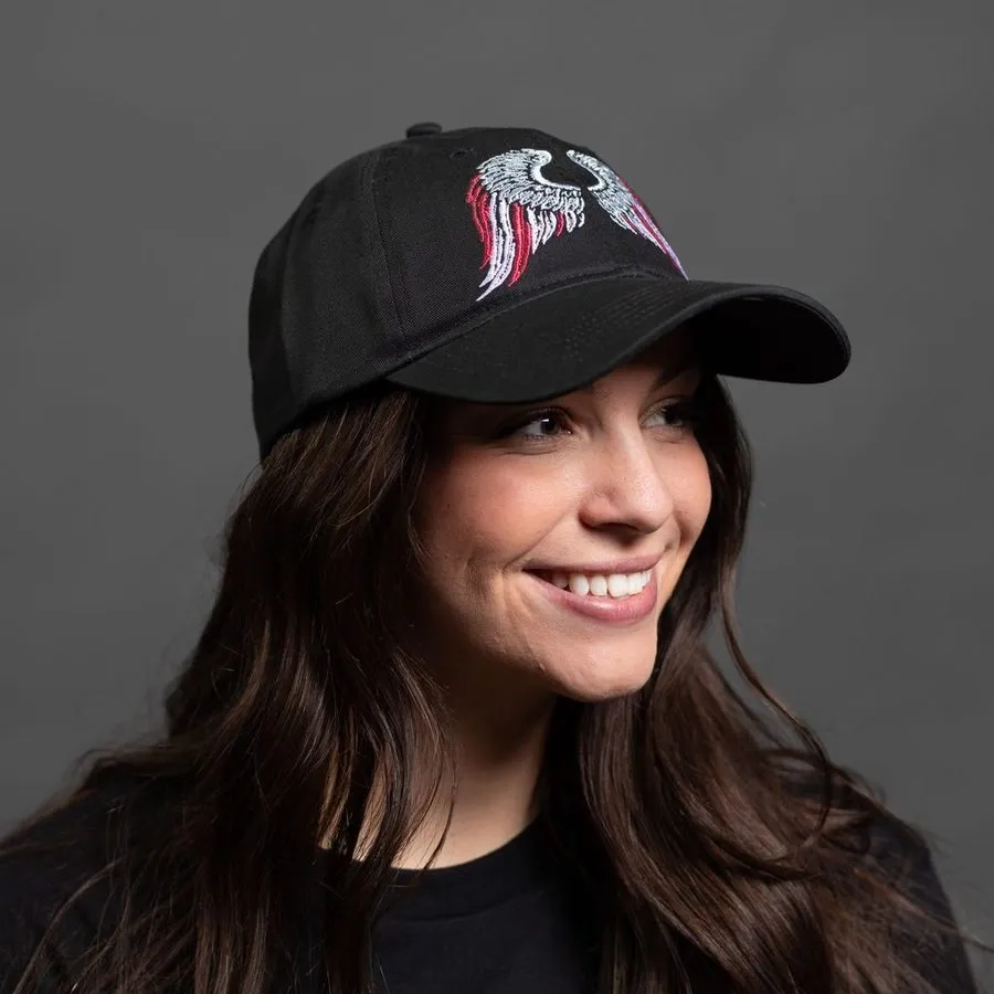 Freedom Angel Dad Hat - Black