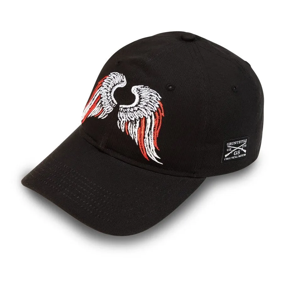 Freedom Angel Dad Hat - Black