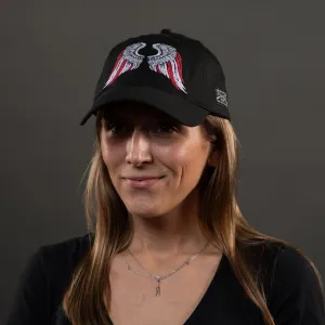 Freedom Angel Dad Hat - Black