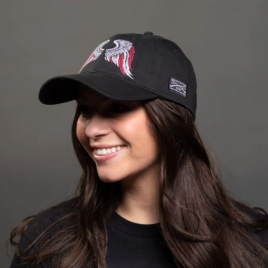 Freedom Angel Dad Hat - Black