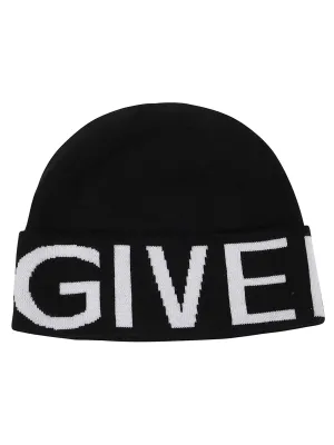Givenchy Logo Intarsia-Knit Slip-On Beanie
