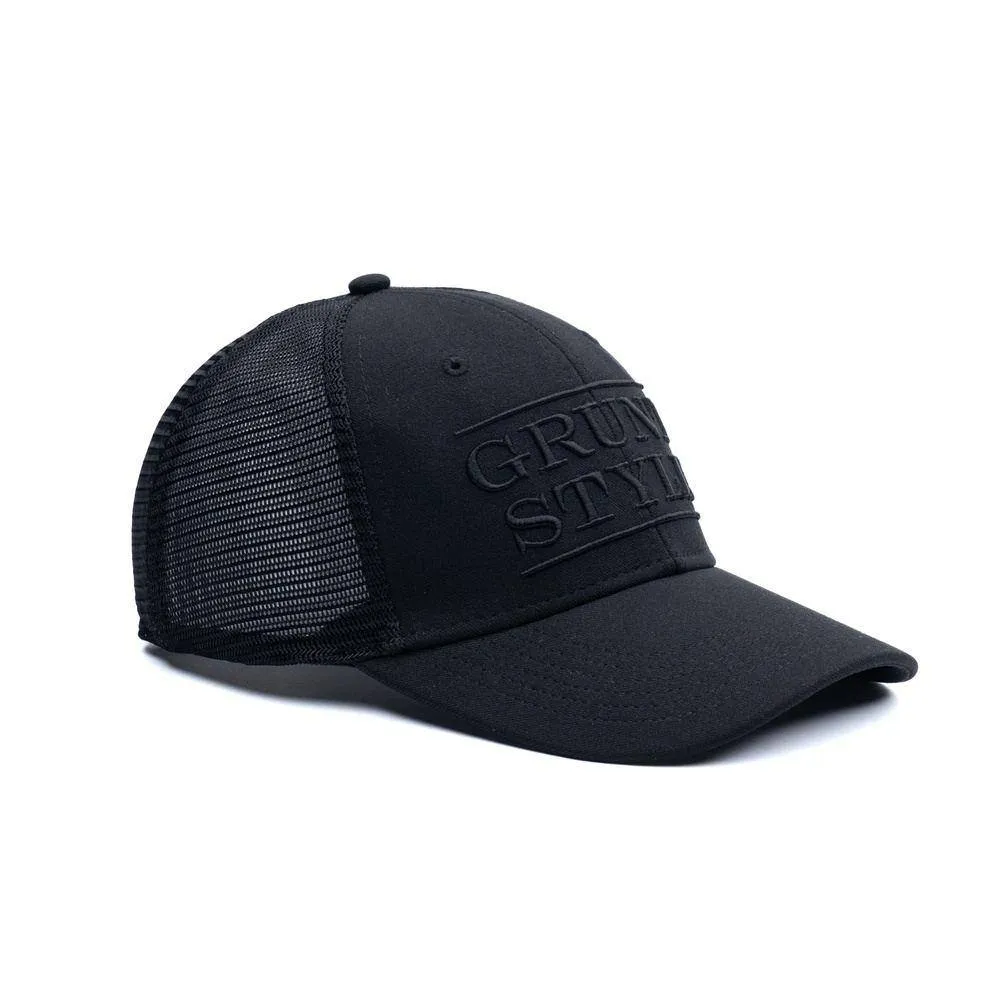 Grunt Style Stacked Logo - Black Hat