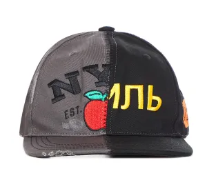 Heron Preston Logo-Patch Distressed Baseball Cap