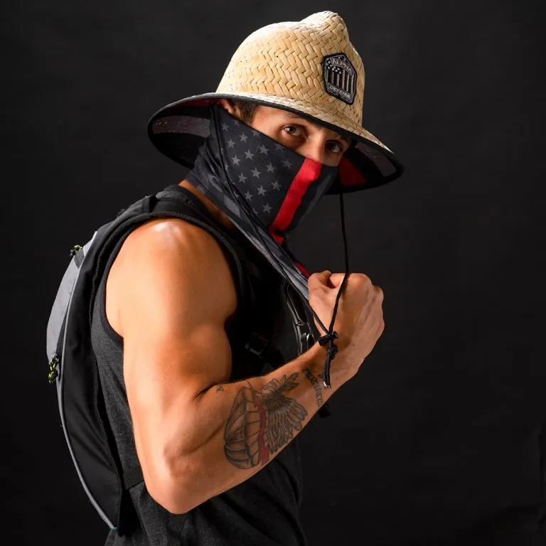 Ladder Hat in Thin Red Line Flag