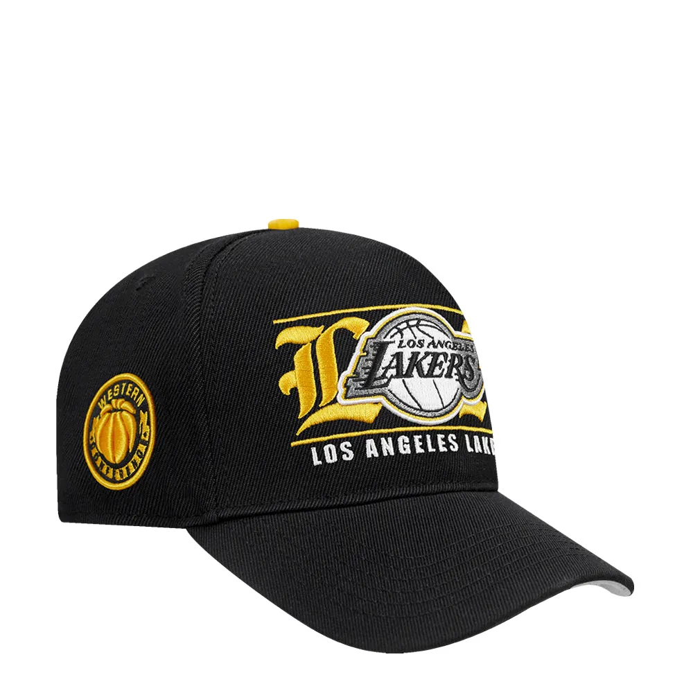 Lakers Loyalty Triple Front Pinch Front Snapback