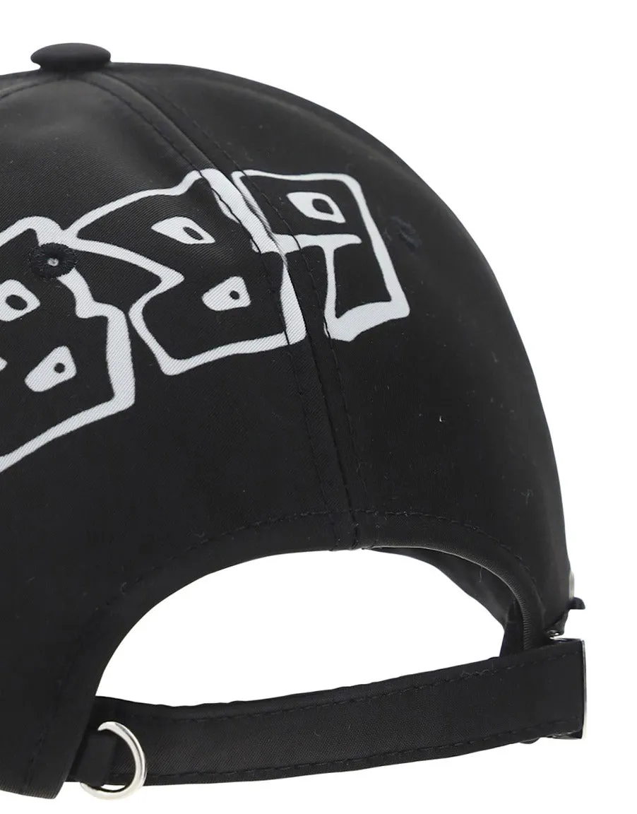 Lanvin Graffiti Logo Embroidered Cap