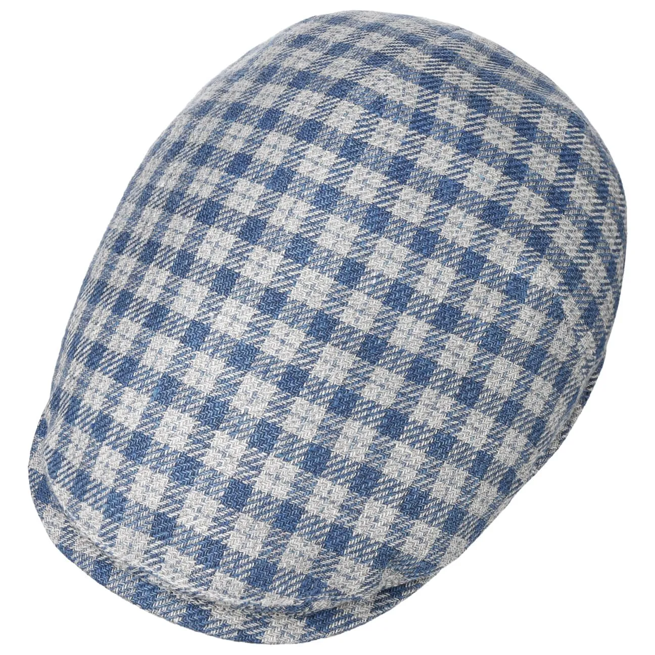 Lerino Check Flat Cap by Alfonso D'Este