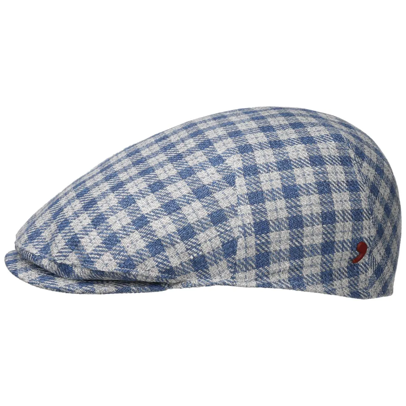 Lerino Check Flat Cap by Alfonso D'Este