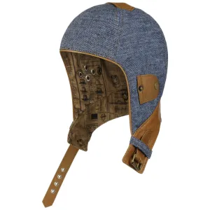 Linen Aviator Helmet with Leather by Stetson