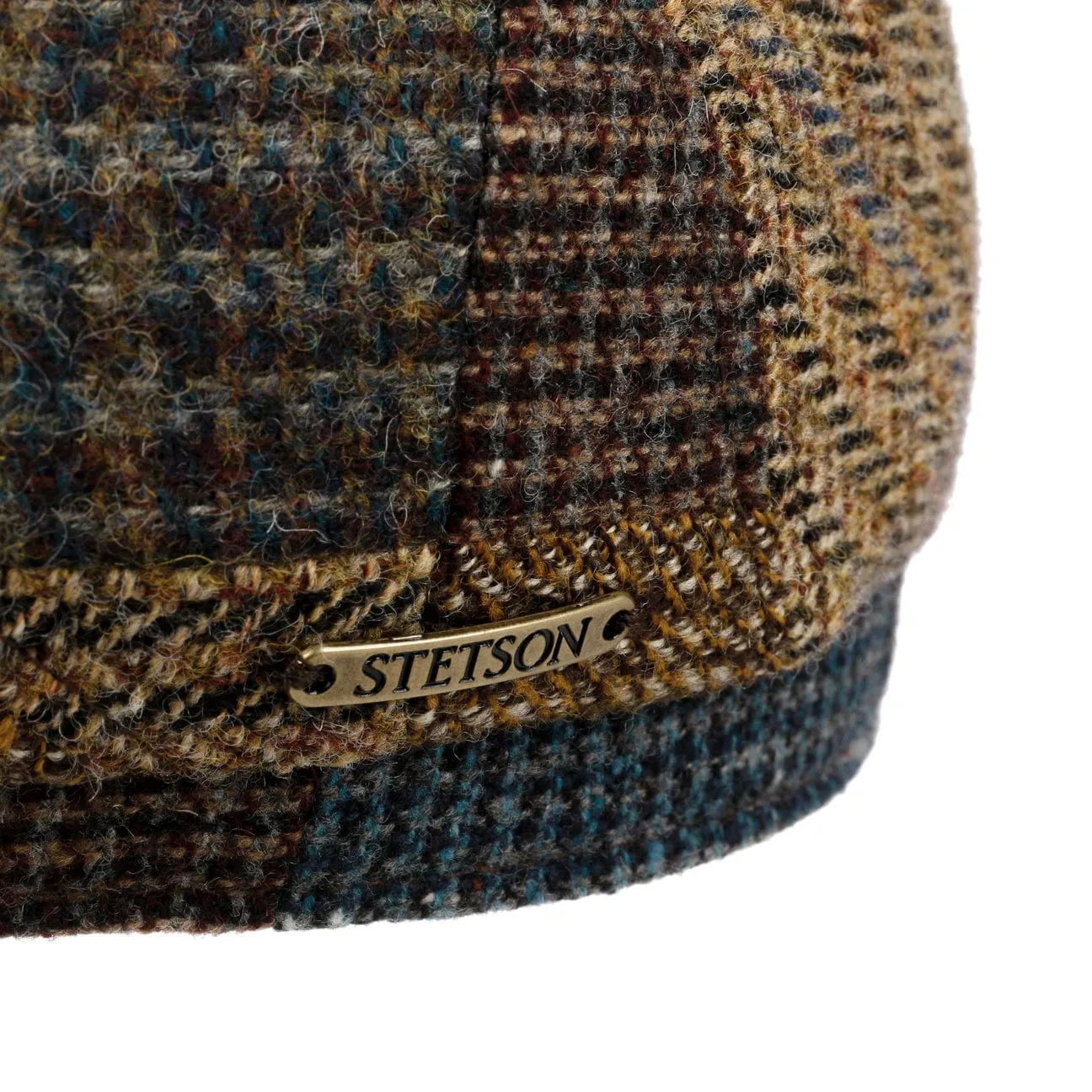 Mandeo Driver Patchwork Flat Cap by Stetson