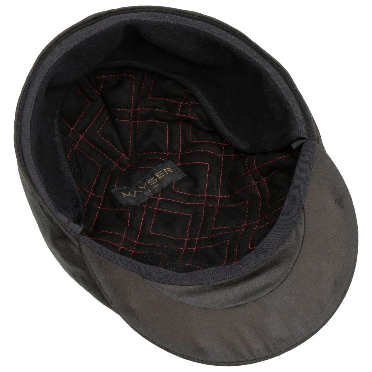Matteo Plus Waxed Cotton Flat Cap by Mayser