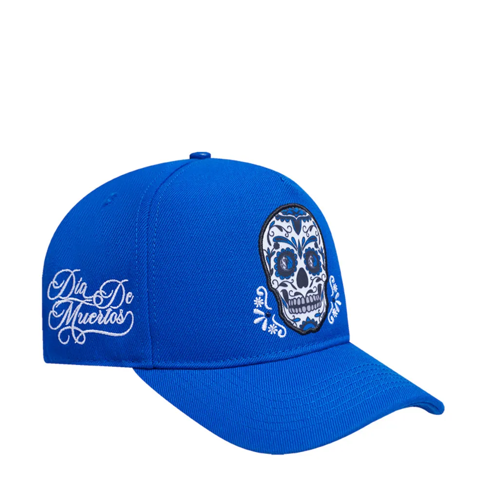 Mavericks Sugar Skull Wool Blend Pinch Front Snapback