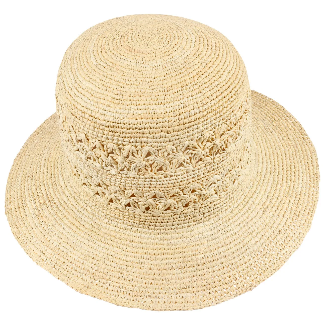 Moriah Crochet Cloche Panama Hat by Mayser