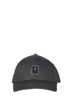 Neil Barrett Logo Patch Baseball Cap