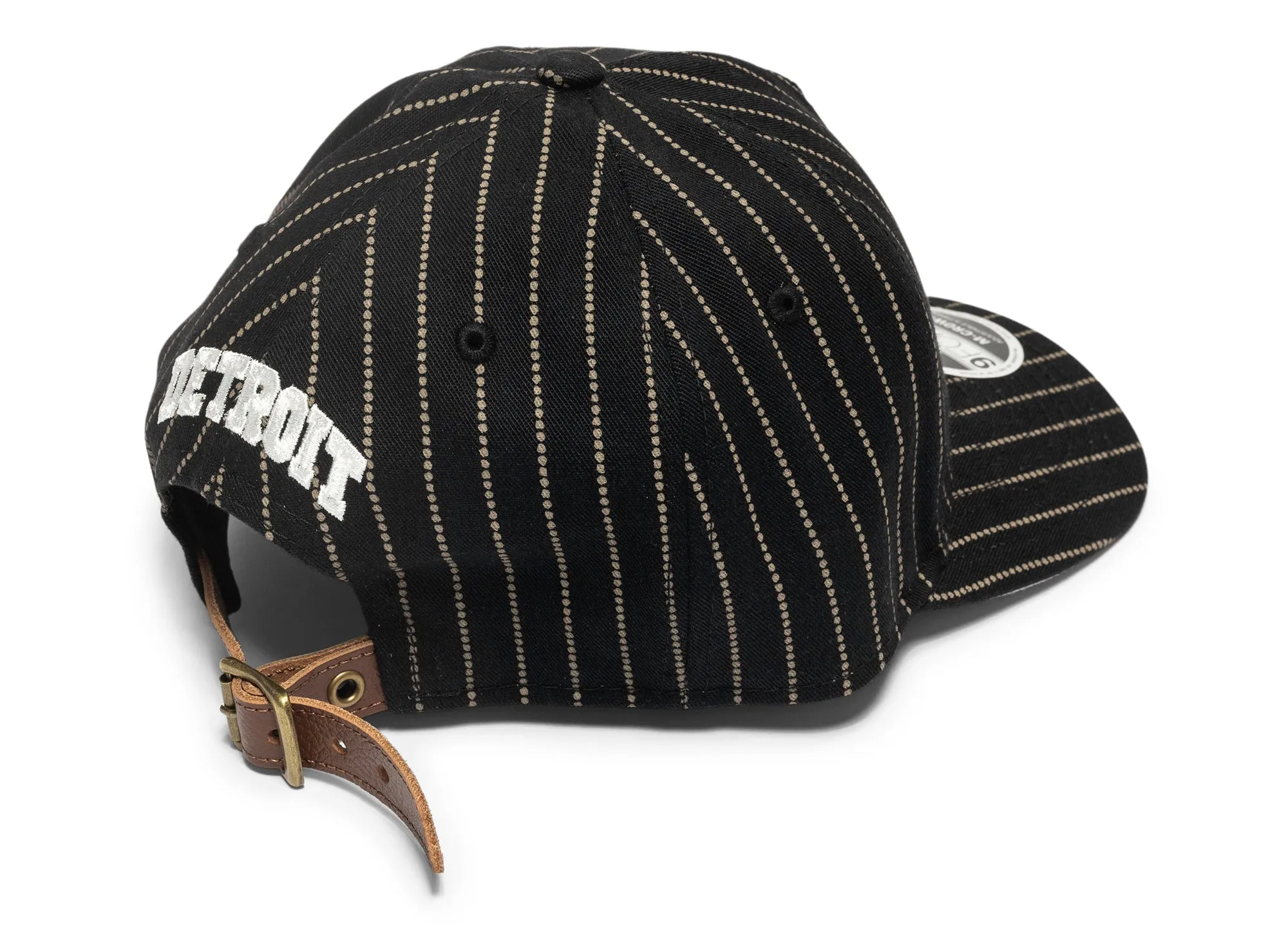 New Era Dotted Pinstripe Detroit Tigers Strapback Hat xld