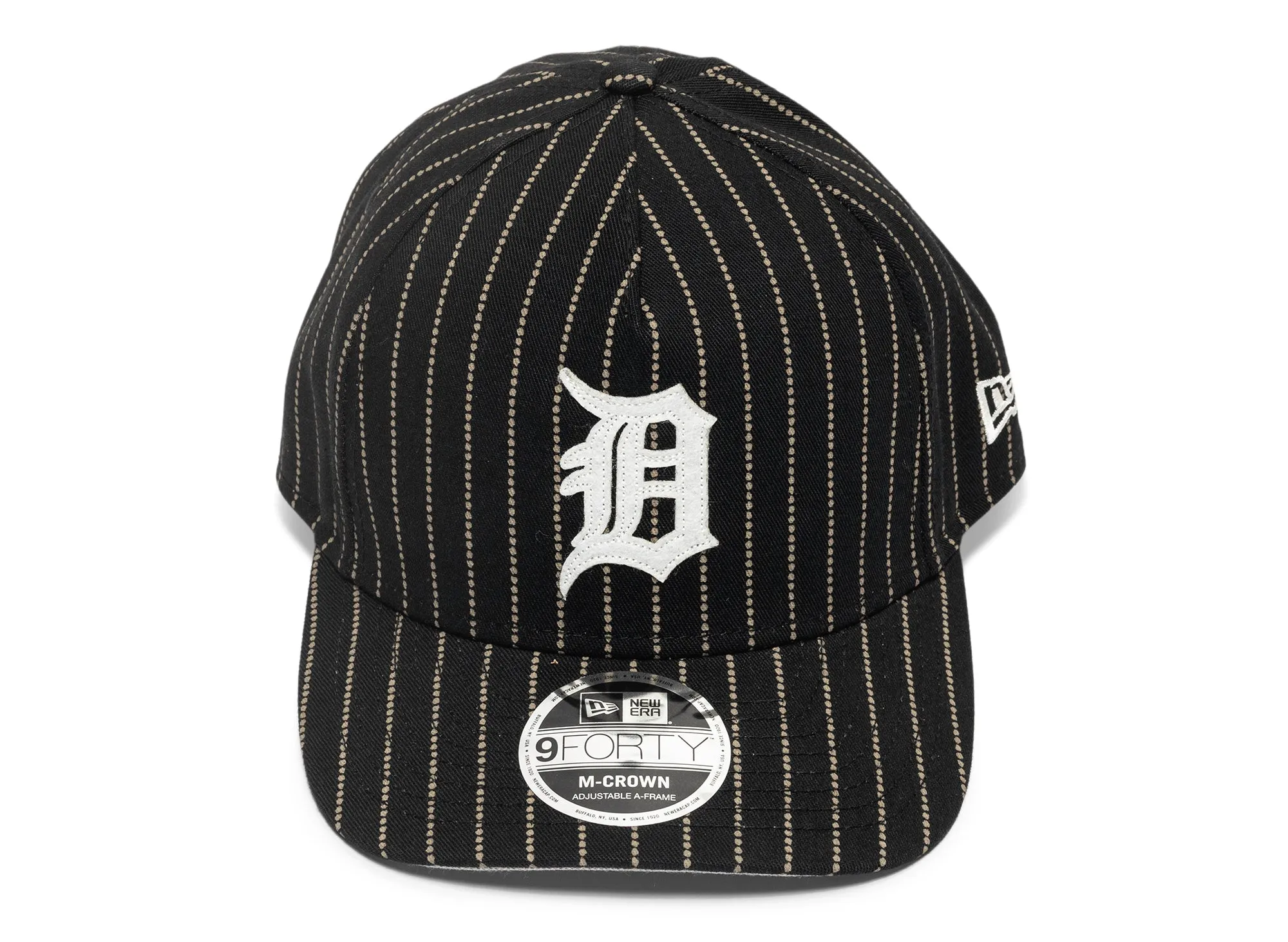 New Era Dotted Pinstripe Detroit Tigers Strapback Hat xld