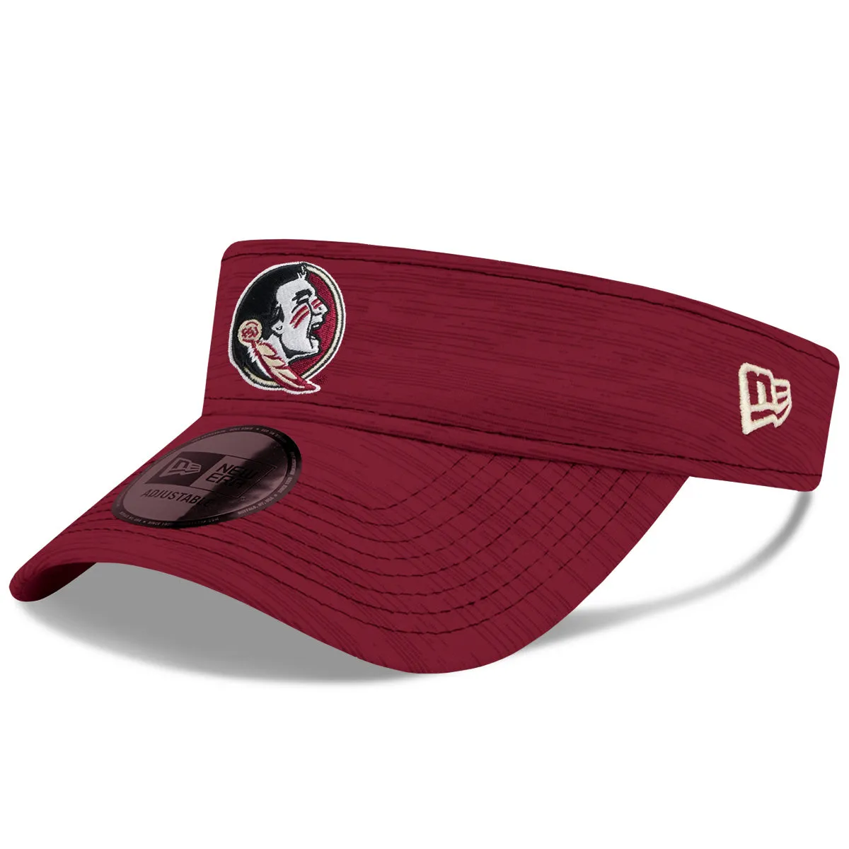 New Era Men's Seminole Logo Adjustable Visor - Garnet