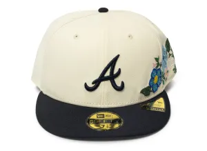 New Era Tonal Florals Atlanta Braves Fitted Hat xld
