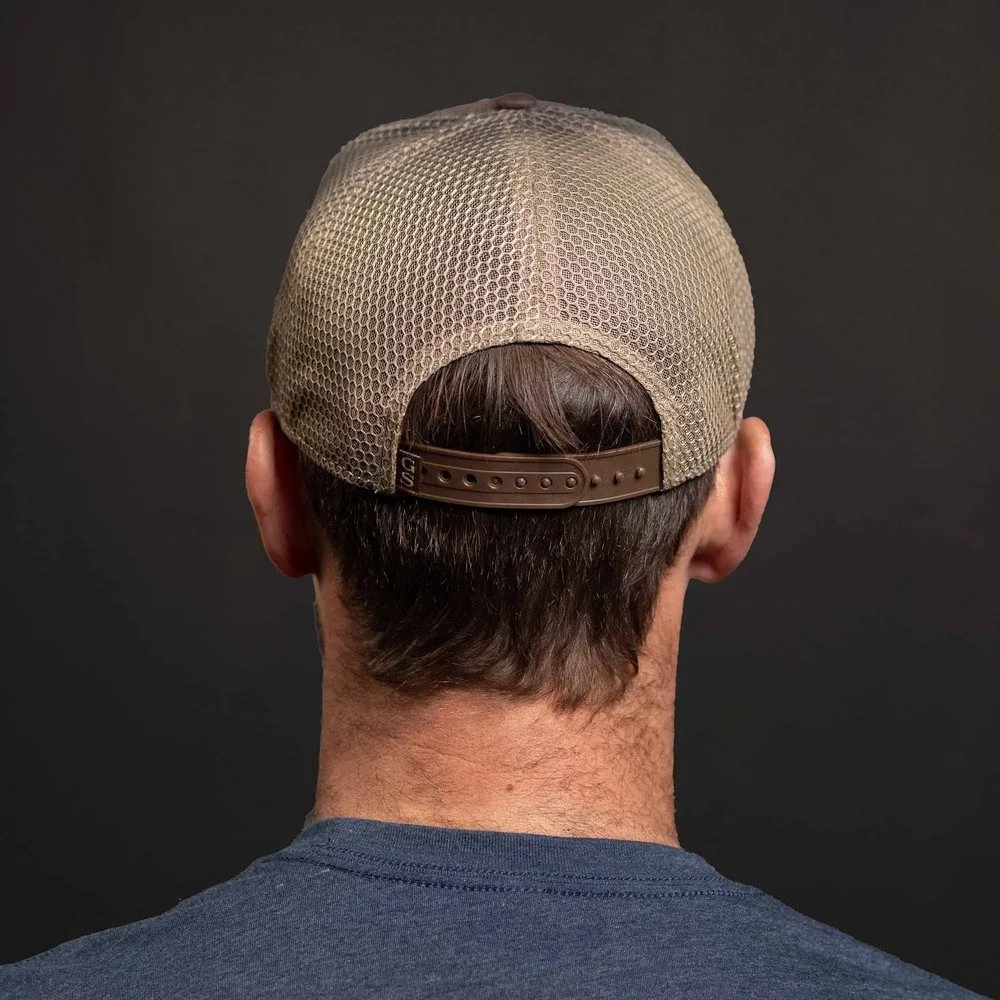 Old Glory Patch Mesh Hat - Brown Wash