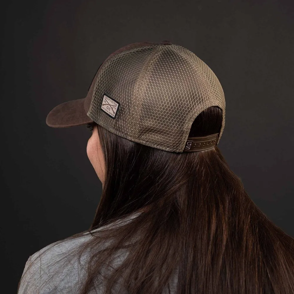 Old Glory Patch Mesh Hat - Brown Wash