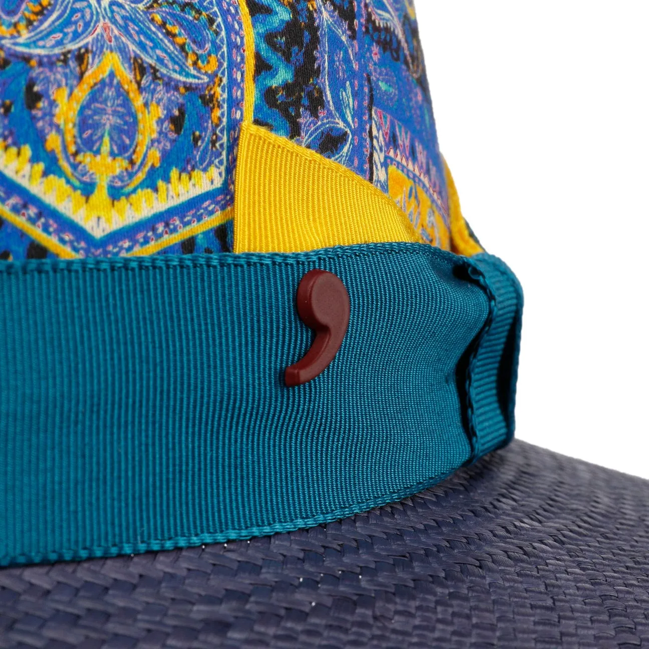 Palcanto Panama Brim Linen Hat by Alfonso D'Este