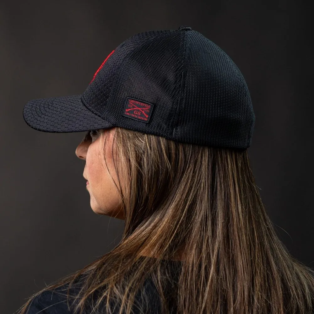 Red Blood Blue Collar® Stretch Fit Hat - Black