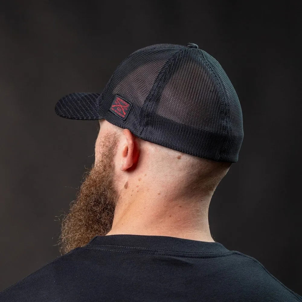 Red Blood Blue Collar® Stretch Fit Hat - Black