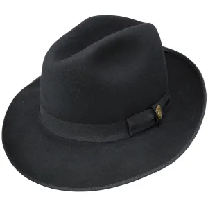 Regalis Classic Brim Wool Fedora by Dobbs