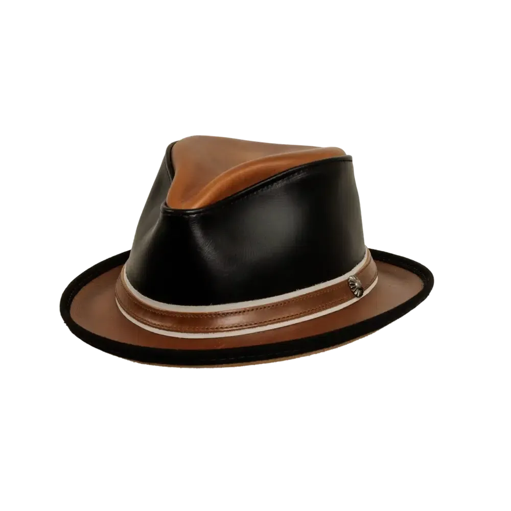 Rocky | Womens Leather Fedora Hat