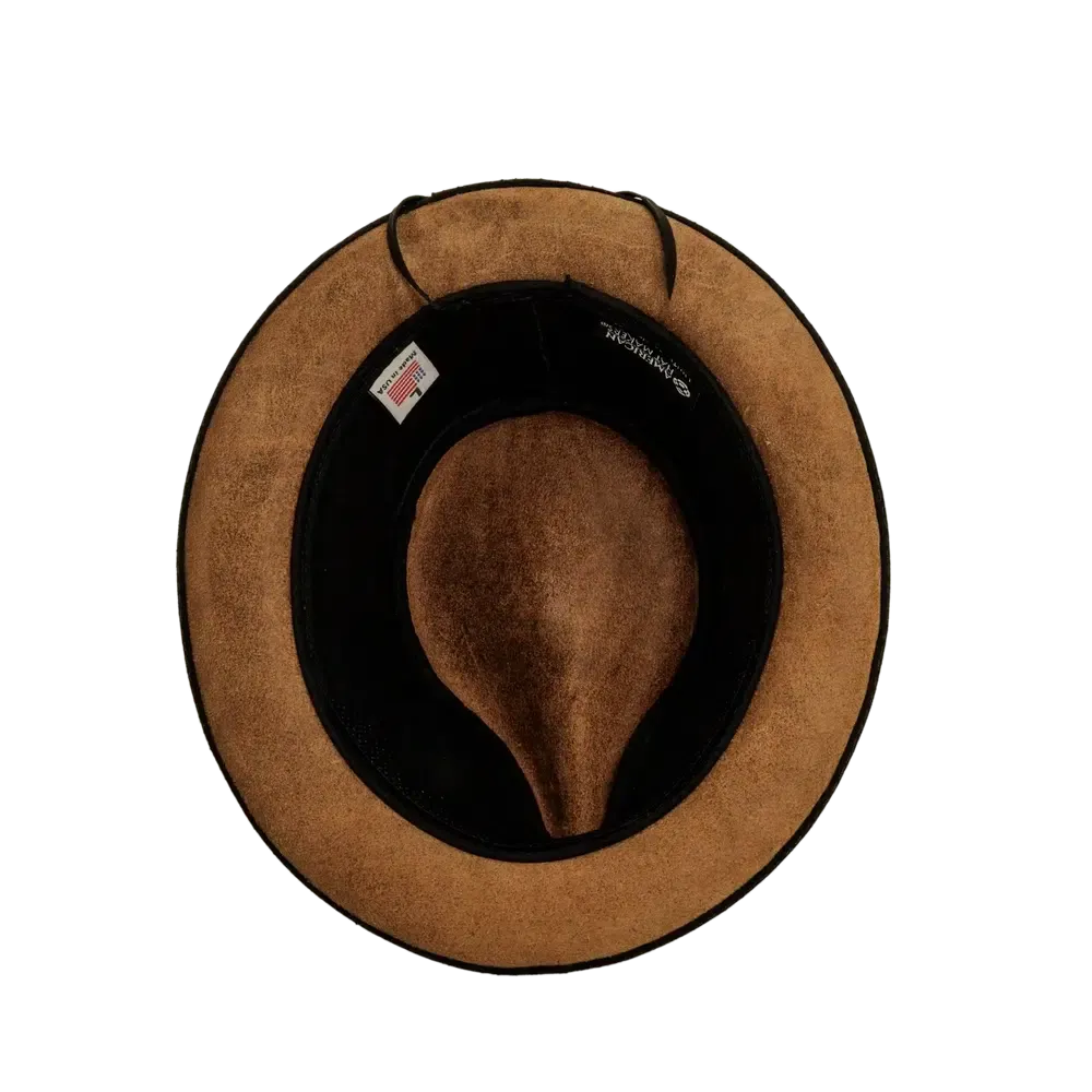 Rocky | Womens Leather Fedora Hat