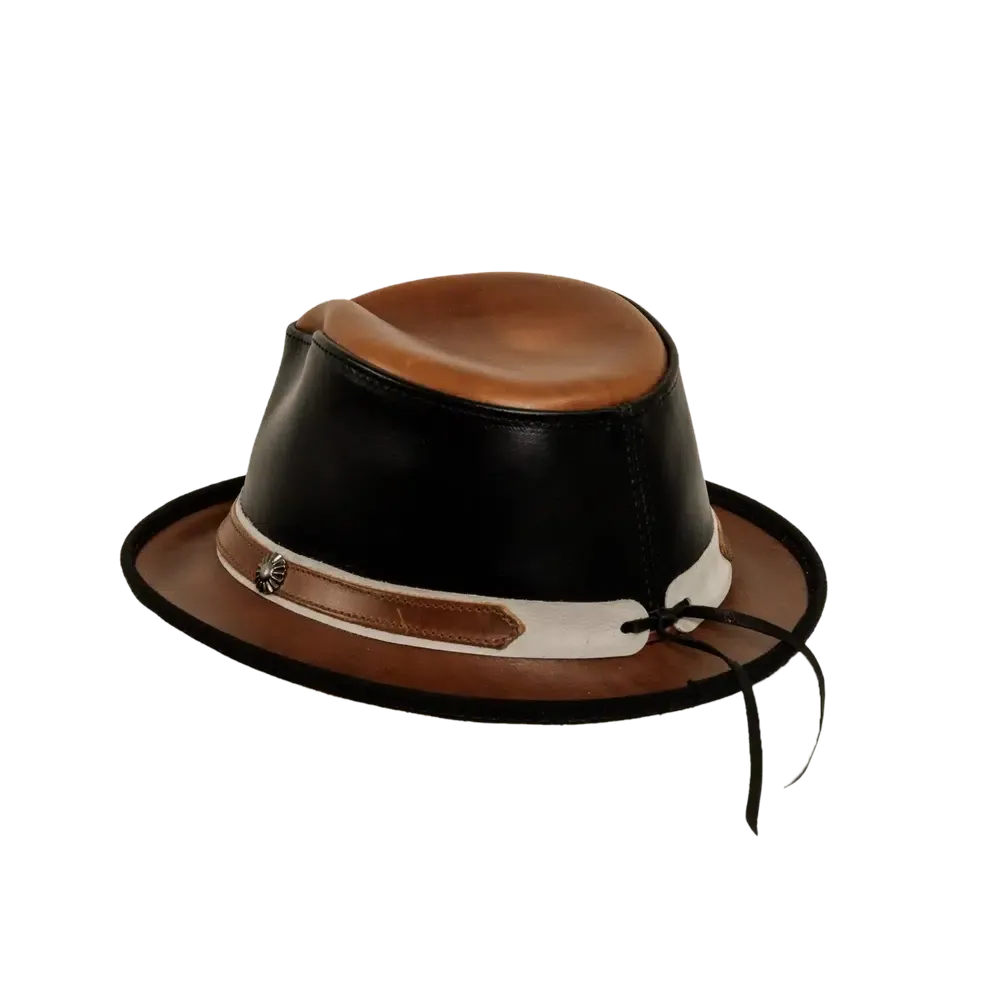 Rocky | Womens Leather Fedora Hat