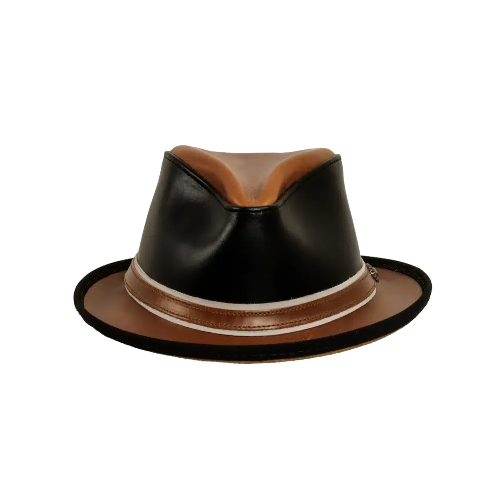 Rocky | Womens Leather Fedora Hat